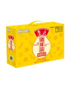 Luhua Auspicious Celebration Gift Set: Oyster Sauce + Soy Sauce + Sesame Oil + Cooking Wine + Glutinous Rice Vinegar CP009527