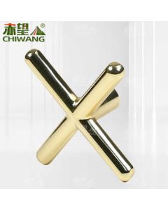 ChiWang Billiards Cue Rest - Solid Wood Cue Rest with Rest Head, Metal Copper-Plated Cross, High and Low Rests