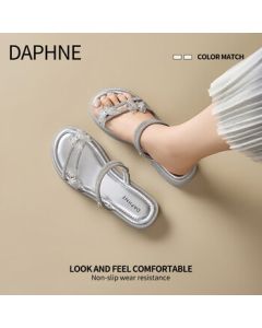 DAPHNE Women's Flat Sandals 2025 New Summer Casual Fashion Versatile Beach Soft-Soled Platform Shoes