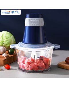 Xinfei FTJR-005E Electric Meat Grinder - Multi-functional Food Processor for Mixing, Mincing Meat, Dumpling Filling, Garlic Paste, and Meat Chopping