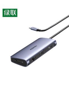 UGREEN Type-C Hub USB-C to HDMI Thunderbolt 4 Dock with VGA, Ethernet Port, Card Reader (Model 80133)