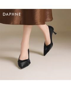 Daphne Women's High Heels Summer Pointed Toe Stiletto Elegant Pumps Professional Work Shoes Black Upgraded Version 38