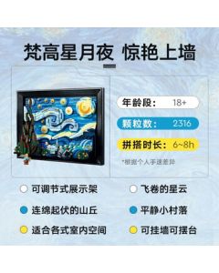 LEGO 3D Starry Sky Building Blocks Decorative Toy Model Birthday Gift [D2C Exclusive Edition]