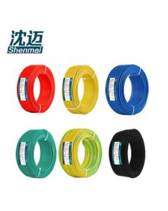Shenmai Flame Retardant PVC Insulated Copper Wire ZR-BV-450/750V-4mm² (100m)/Coil (Color Optional)