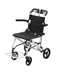Kofu Portable Airplane Wheelchair - Compact, Lightweight, Foldable Small Wheels, Ideal for Elderly Pushchairs and Travel