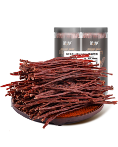 Mengdu Super Dry Beef Jerky Strips Original Flavor 220g (Approx. 90% Dried) – Inner Mongolia Specialty Halal Snack