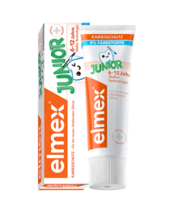 ELMEX Fluoride Children's Toothpaste for Ages 6-12, Cavity Protection for Kids in Tooth Transition Phase, Gum Care for Teen Students, 50ml