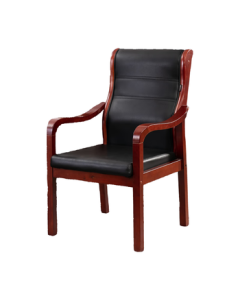 Luolaibao Wooden Conference Chair Solid Wood Office Chair Computer Chair with Armrest Training Chair Leather Pre-Shift Chair Mahjong Chair Oak