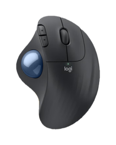 Logitech ERGO M575 S Ergonomic Mouse Trackball Mouse Wireless Bluetooth Dual-Mode Office Mouse with Wireless 2.4G Receiver Graphite Black