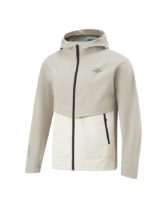 Li Ning Men's Windbreaker Hooded Pull-String Comfortable Cloud-Patterned Athletic Jacket AFDU951 for Autumn Fitness