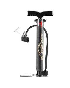 Magic Wheel Move Iron Pump Mountain Bike Pump Portable Home Multi-function High Pressure Inflator for Basketball Car Electric Motorcycle [Carbon Fiber Pattern Portable Version]