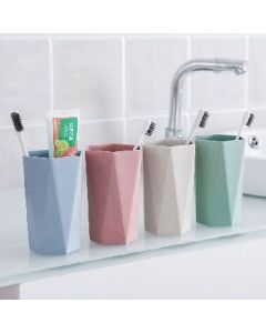 Wheat straw gargle cup diamond shape capacity 301-400ml