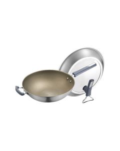 SUPOR Titanium-Reinforced Non-Stick Frying Pan, Second Generation, Compatible with Gas and Induction Cooktops, 34cm (MDZT)