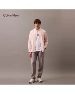 Calvin Klein Jeans 25 Summer Men's Casual Commuting CK Shield Badge Embroidered Cotton Short-Sleeve T-Shirt 4RB828G