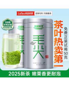Lepin Lecha Premium Maojian Green Tea 2025 Pre-Ming Spring Tender Buds Gift Box 250g, Mid-Autumn Gift for Elders