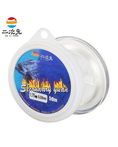 2D Carbon Fishing Line Imported Pure Carbon Leader Line for Lure Fishing, 50m Abrasion-Resistant Carbon Line for Hand Rod, Sea Rod, and Taiwan Fishing, 1.2# Fishing Line ECY1034