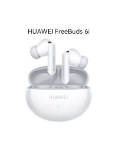 Huawei FreeBuds 6i True Wireless Noise-Canceling Bluetooth Earphones, Flagship-Level Noise Reduction, Music & Gaming, Skyline White, Huawei Earphones 6i