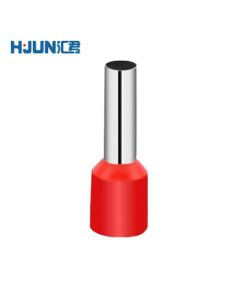 Huijun (HUIJUN) Tubular Terminal Pre-insulated Terminal Copper Crimp Terminal Wire Connector VE Lug Pin Type Copper Lug VE0510/1000pcs 0.5mm² Red