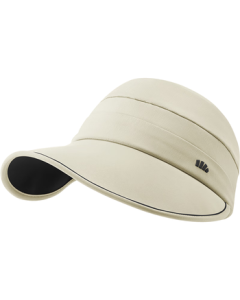 beneunder Baseball Cap Sun Hat for Women with Wide Brim UV Protection Black Rubber Adjustable BM530 White