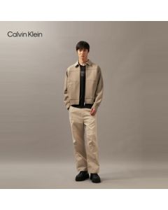 Calvin Klein Jeans 25 Summer Men's Casual Commute CK Print Solid Color Round Neck Pure Cotton Short-Sleeve T-Shirt J327570