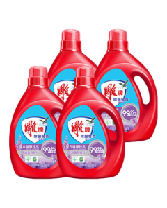 Diao Brand Sterilizing & Fragrant Laundry Detergent 2.5kg*4 Bottles Lavender Scent 99.9% Bacteria Removal Phosphorus-Free