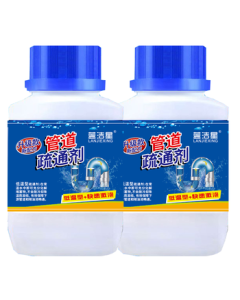 Blue Clean Star Drain Cleaner, 260g Large Bottle, Powerful Kitchen Drain & Toilet Unclogger, Dissolves Hair, Grease, and Blockages, New Formula for Toilets and Floor Drains