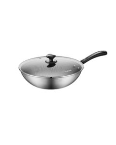 SUPOR Over 32cm Honeycomb Composite Steel Non-Stick Frying Pan with Full-Screen Anti-Stick and Shovel-Resistant Design EC32JAC05