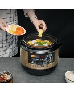 Joyoung Electric Pressure Rice Cooker Y50C-B353 Multi-functional Smart Rice Cooker Large Capacity Rice Cooker with 24-hour Smart Reservation, Copper Thick Pot, Intelligent Pressure Adjustment