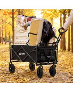 Sunkaijia SKJ-500-1 Camping Wagon, Collapsible Picnic Cart, Outdoor Folding Utility Cart, 160L, No Brake