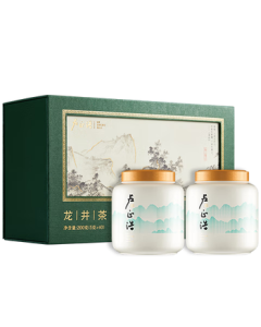 Lu Zhenghao Green Tea Qiantang Longjing Tea Gift Box Premium Grade 200g New Tea Pre-Qingming Spring Tea Mid-Autumn Festival West Lake Gift