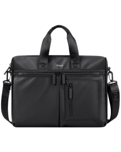 POLO Briefcase Men's Casual Business Bag 15-inch Laptop Bag Office Handbag Shoulder Crossbody Bag for Men