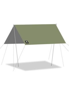 Cuoshan Canopy Tent Outdoor Camping Portable Square Sunshade Rainproof Sun Protection Canopy MS808 Outdoor Green