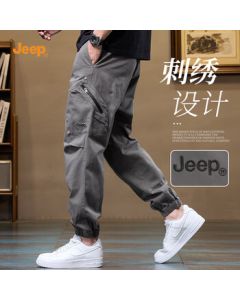 JEEP Men's Cargo Pants - Spring/Fall American Style New Slim-Fit Casual Durable Harem Pants for Men