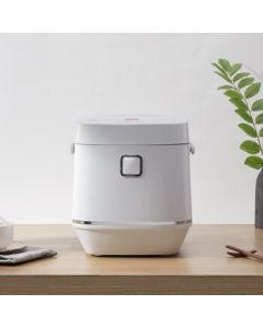 DAEWOO Low-Sugar Rice Cooker, Smart Mini Rice Cooker 2L White [FB05] PJ