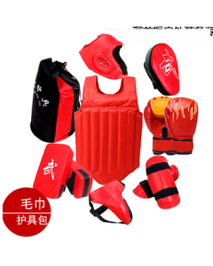 Aibeijian Full Set of Kids Martial Arts Protective Gear for Boys and Girls - 7-Piece Muay Thai Boxing Training Equipment