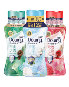 Downy Perfume Beads 200g*3 Long-lasting Fragrance Rose Freedom Fresh Rain Scent Laundry Beads Home Use Garment Care Trial