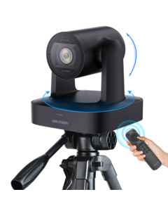 HIKVISION 4K Ultra HD Conference Camera with Built-in Dual Microphones, 92° Wide Angle, Remote PTZ, for Live Streaming and Remote Video Meetings (Model V158)