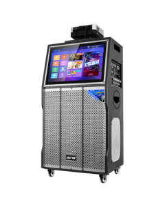 SAST V6 Home KTV Audio System with Display Projector, Portable Video Speaker for Outdoor Square Dance, Karaoke Machine with 2T Song Library