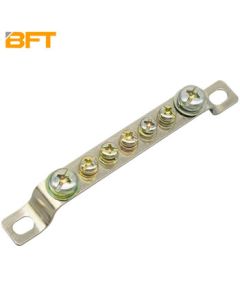 Beifute Zero-Grounding Busbar Grounding Copper Busbar Brass Dual-Row Ground Terminal Busbar 7-Hole - Grounding Busbar 2*15mm