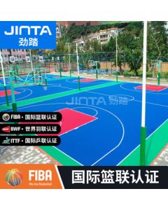 JINTA Outdoor Suspension Flooring Basketball Court Mat Kindergarten Badminton Sports Plastic Floor Mat