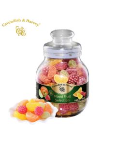 Cavendish & Harvey Assorted Fruit Flavor 966g Glass Jar German Imported Snacks Holiday Gift Wedding Candy Mixed Fruit Hard Candy