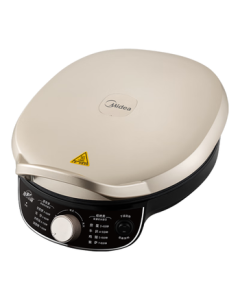 Midea Electric Pancake Maker, Double-Sided Heating Grill Pan, Sandwich Breakfast Machine, Steam Tender Roasting Non-Stick Electric Grill, Deepened and Enlarged Large Size Roasting Pan 3023