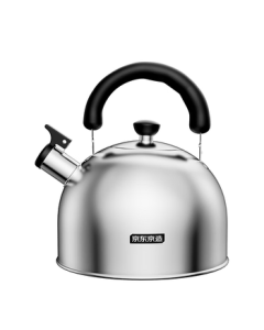 JingDong JingZao Kettle 304 Stainless Steel Gas Stove Open Flame Induction Cooker Household Teapot [Boiling Whistle] 5L