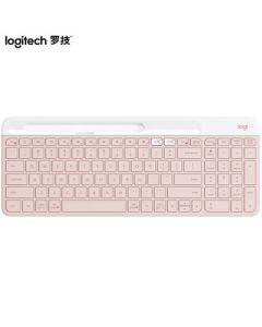 Logitech Fashion Series K580 Keyboard - Bluetooth Keyboard, Office Keyboard, Wireless Keyboard, Ultra-Thin Portable Keyboard, Laptop Keyboard, Tablet Keyboard, Dogwood Pink