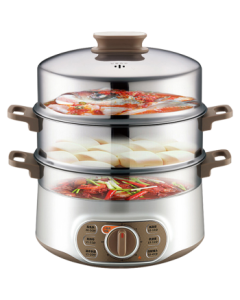 SUPOR Electric Steamer, Multi-Cooker Electric Pot, Hot Pot, Multi-Functional Pot for Home Use, Steamed Bun Steamer, Electric Heating Pot, 3-Layer Multi-Purpose Pot, 13L with Timer ZN28YK807