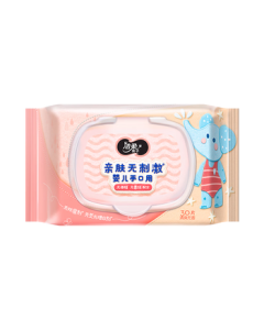 Jierou Babyface Hypoallergenic Baby Wipes, 30 Count with Lid, Gentle for Children, Same as In-Store Version