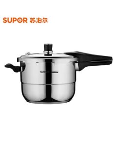 SUPOR Stainless Steel Pressure Cooker 26cm Explosion-Proof Dual-Use Pressure Cooker with Steaming Rack for Gas Stove YS26E (MDZT)