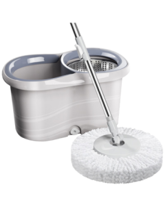 Bestasy Spin Mop with 2 Pads - Hands-Free Self-Wringing Bucket Set, 2025 Lazy Cleaning Tool for Home