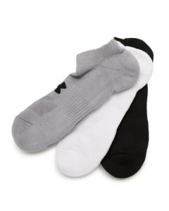 Under Armour Unisex All-Season Sports Socks 3-Pack 1386313-035 White/Black L