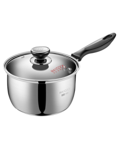 Maxcook Milk Pot 304 Stainless Steel Saucepan 16cm, Thick Composite Bottom Noodle & Milk Cooking Pot LN116